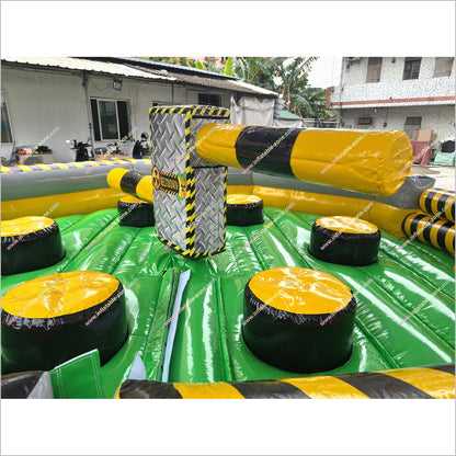 Toxic Meltdown Inflatable Rental Near Me Wipeout Sport Meltdown Game Inflatable Amusement Park Equipment For Sale