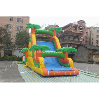 Tropical Obstacle Course Jumper Rental Inflatable Fun Run Assault Course Bouncy Castle For Sale - Inflatable-Zone