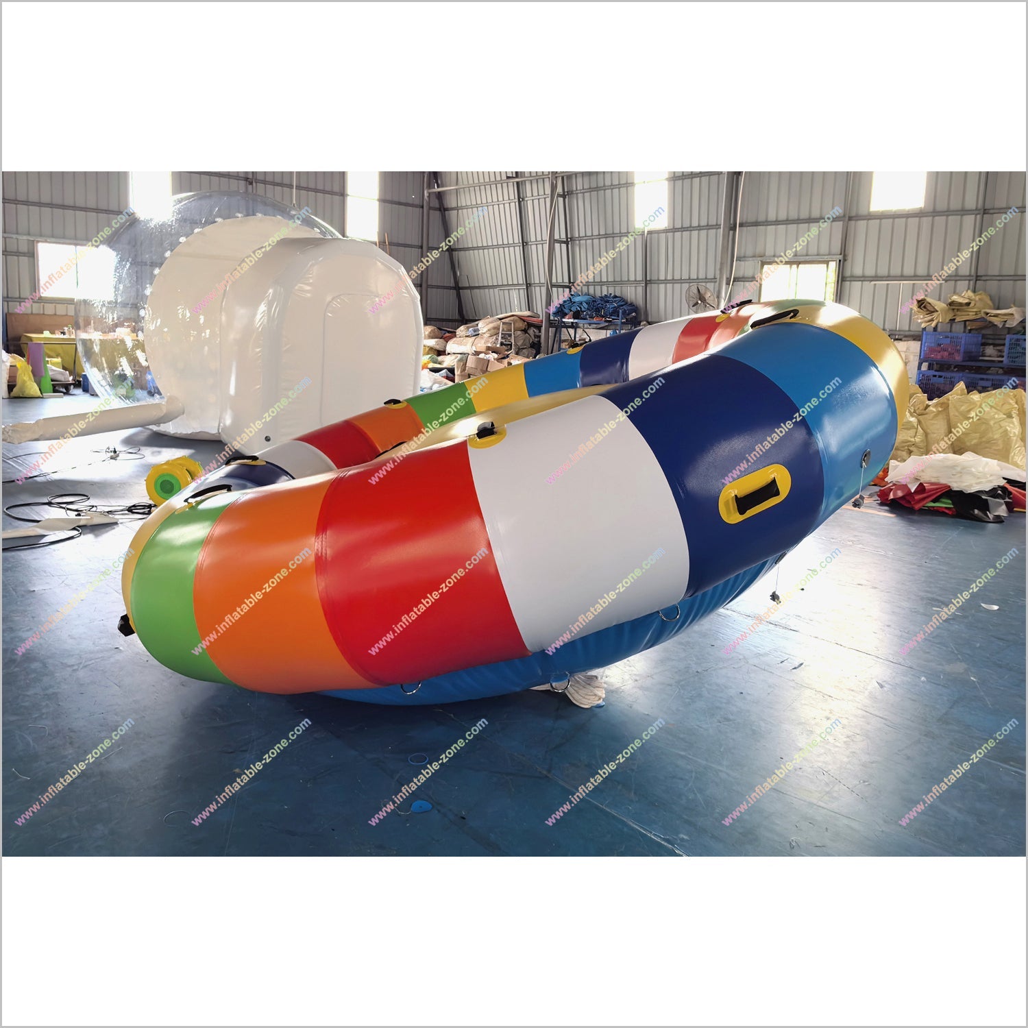 Water Game Online UFO Inflatable Disco Boat Water Rotating Gyroscope Inflatable Flying Towable Tubes For Boating - Inflatable-Zone