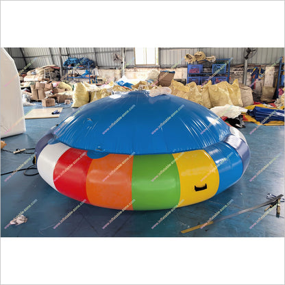 Water Game Online UFO Inflatable Disco Boat Water Rotating Gyroscope Inflatable Flying Towable Tubes For Boating - Inflatable-Zone
