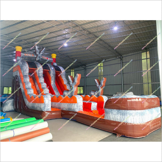 Buck Shot Water Slide Long Inflatable Castle Pool Indoor Party Bouncy Waterslide Near Me For Rent