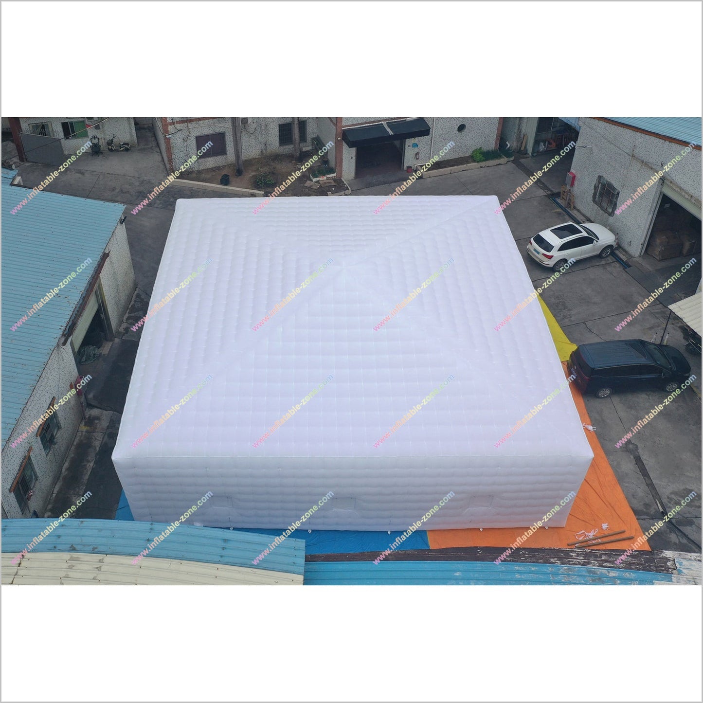 White Cube Inflatable Tent Event Portable Mobile Inflatable Commercial Tent Wedding Party House Rentals - Inflatable-Zone