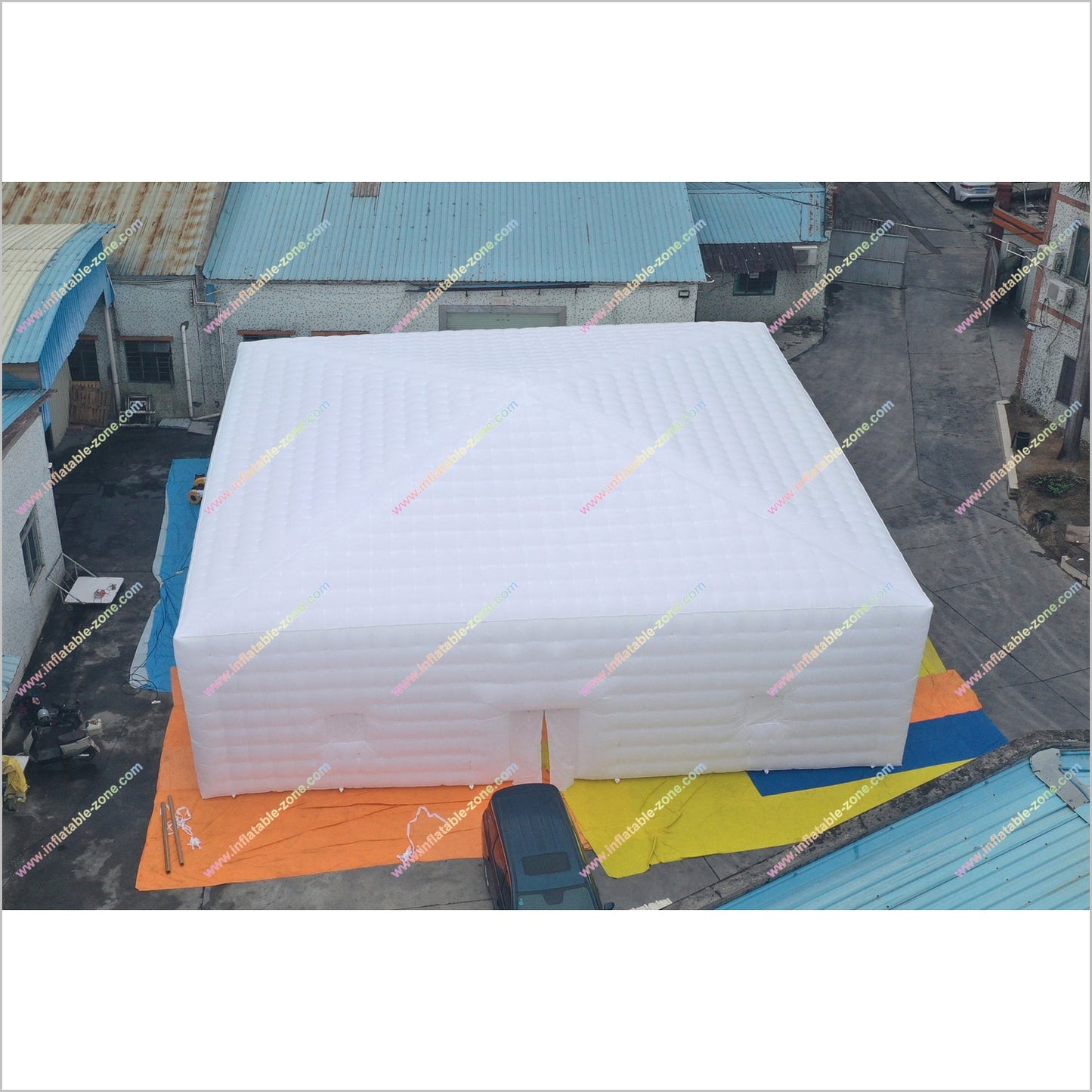 White Cube Inflatable Tent Event Portable Mobile Inflatable Commercial Tent Wedding Party House Rentals - Inflatable-Zone