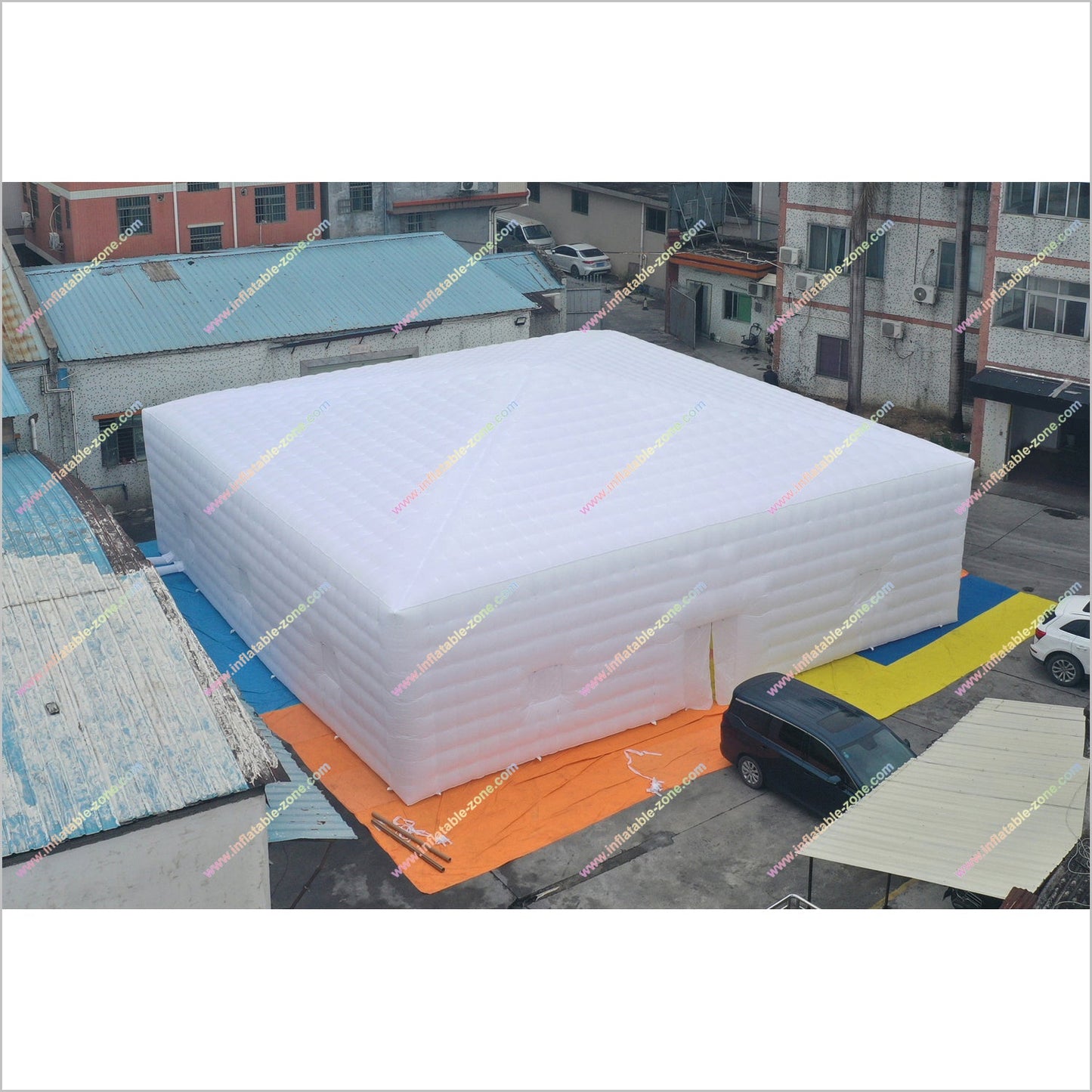 White Cube Inflatable Tent Event Portable Mobile Inflatable Commercial Tent Wedding Party House Rentals - Inflatable-Zone