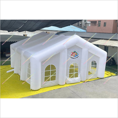 White Nightclub Inflatable Play Tent Outdoor Wedding Spots Near Me Inflatable Club House Tent For Rent Party