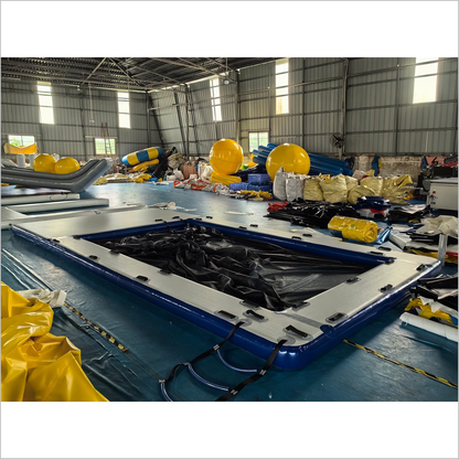 Inflatable Jellyfish Protect Sea Floating Swimming Pool With Net