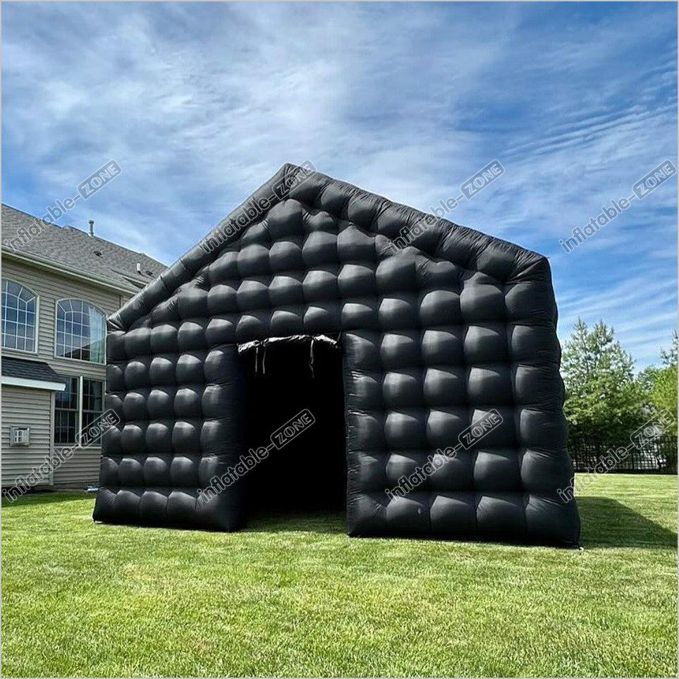 Large Black Inflatable Nightcube Rental Inflatable Disco Tent Big Mobile Portable Inflatable Night Club Party - Inflatable-Zone
