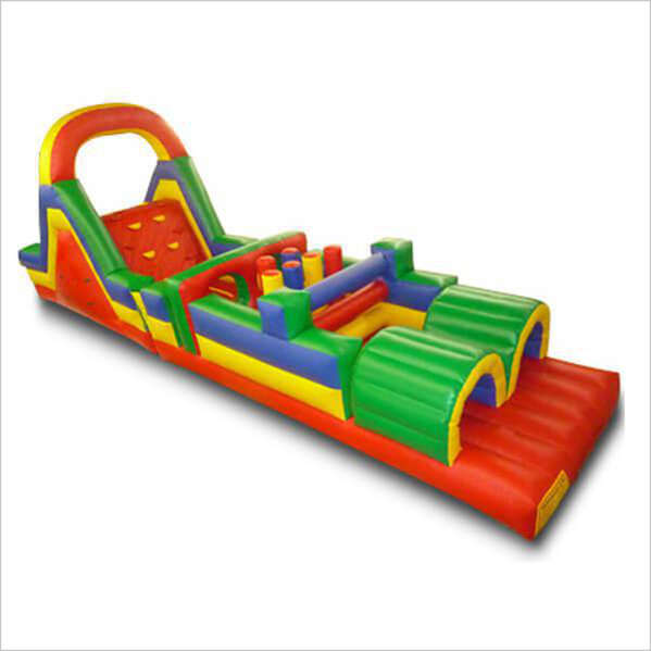 Inflatable Assault Course Bouncy Obstacle Near Me Nearest Outdoor Adults Obstacles Zipline At Home Run - Inflatable-Zone
