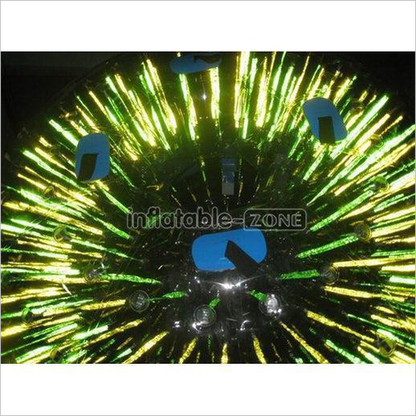 Yellow Light Shining Zorb Ball, Inflatable Flaming Zorb Ball, Lighting Inflatable Zorb - Inflatable-Zone
