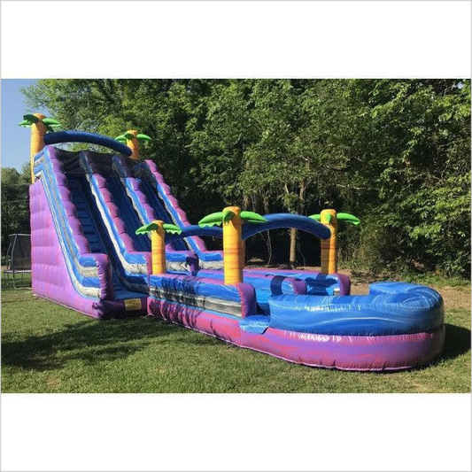 Water Inflatables Small Slide Adult Waterslide Affordable Near Me Slides With Triple Splash - Inflatable-Zone
