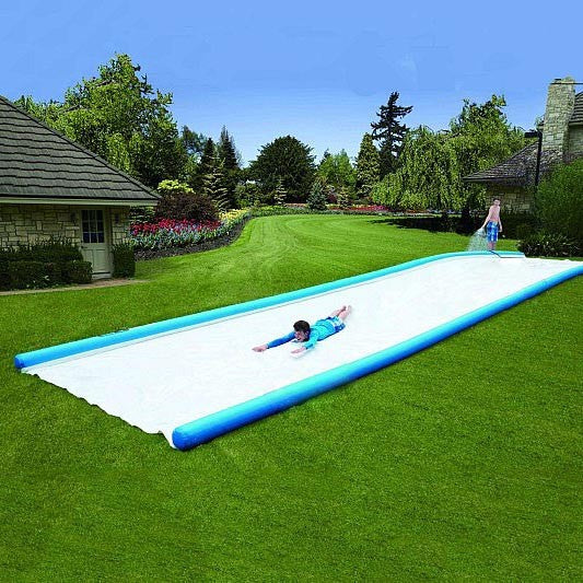 Inflatable Backyard Water Slide Summer Blow Up Slip and Slide