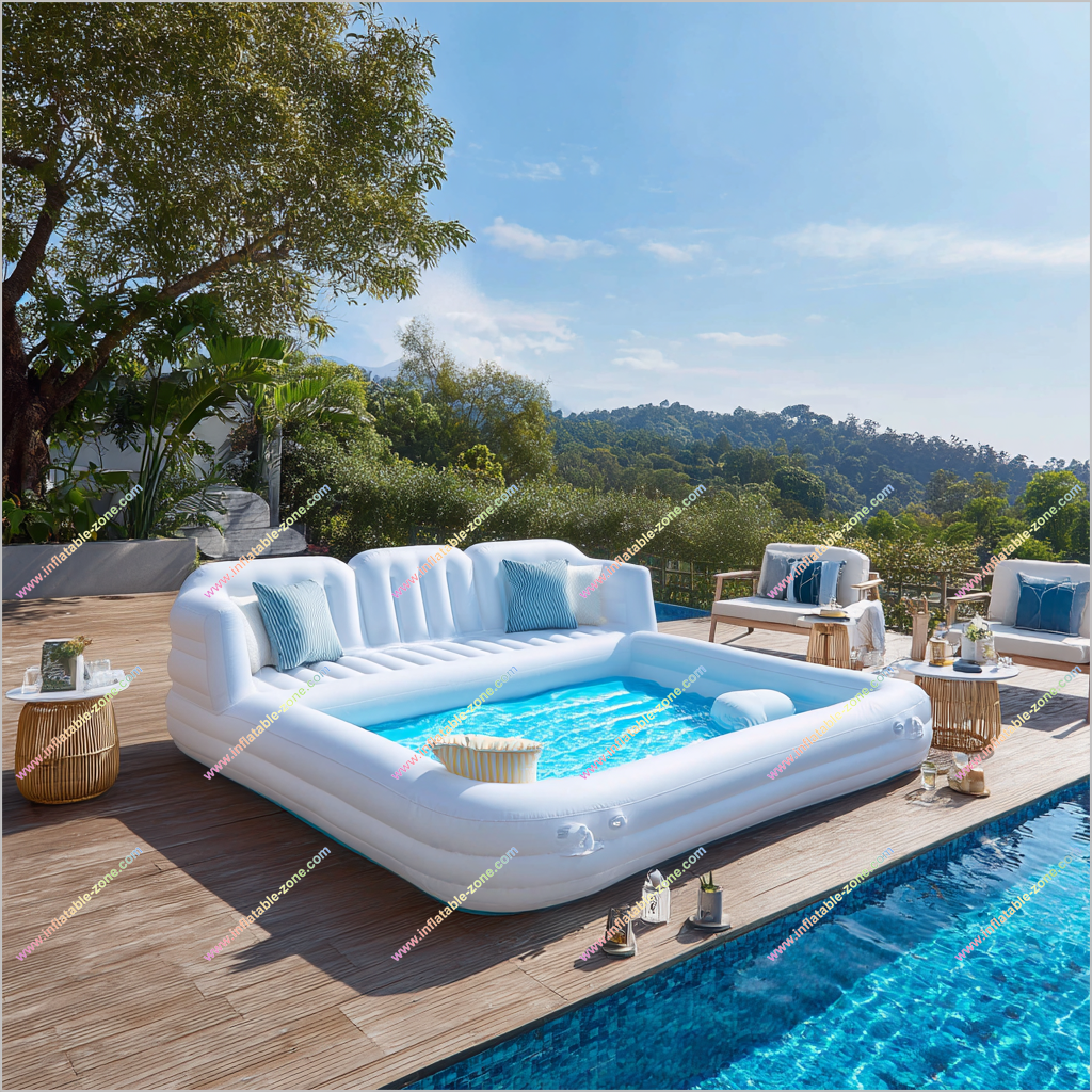 Inflatable Pool Bed Relaxation Equipment Inflatable Sofa Pool Durably Inflatable Bed For Swimming Pool