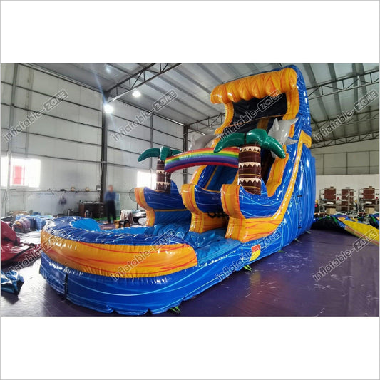 Inflatable Water Slide For Pool Giant Slides Bounce House Party Summer Blow Up Splash Castle - Inflatable-Zone