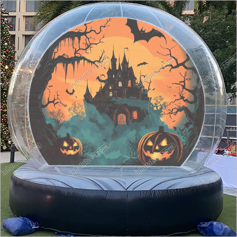 Inflatable Snow Globe Inflatable Snowman Snowglobe Blow Up Snow Globes For Halloween - Inflatable-Zone
