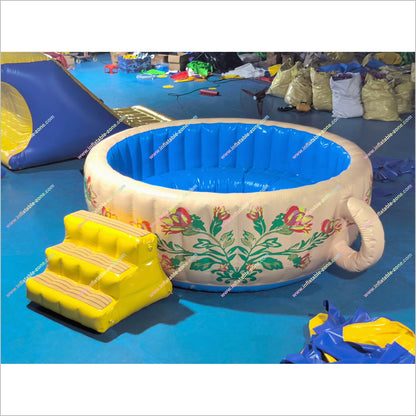 Whimsical Inflatable Teacup Pool Water Activities Near Me Tea Cup Pool Inflatable Best Indoor Play Area