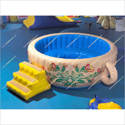 Whimsical Inflatable Teacup Pool Water Activities Near Me Tea Cup Pool Inflatable Best Indoor Play Area