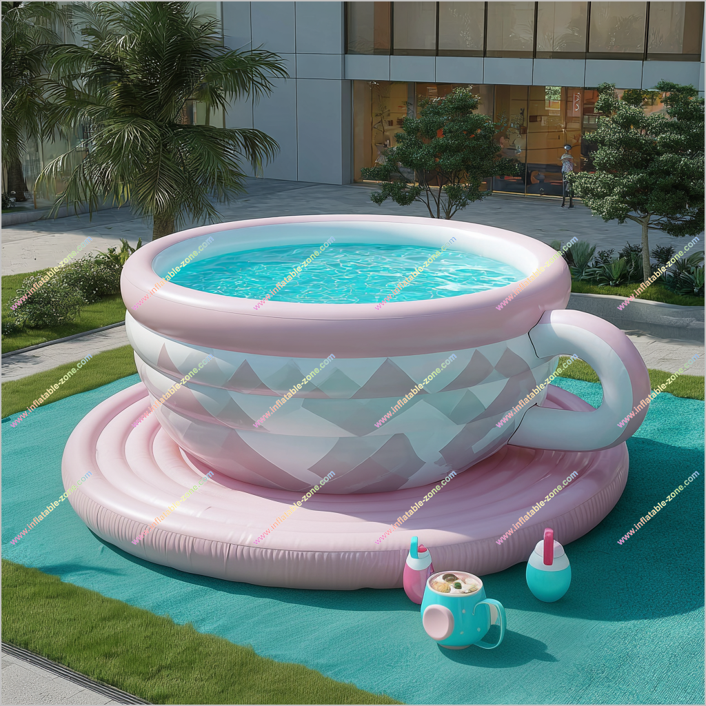 Backyard Pool Party Inflatable Teacup Pool Entertainment Sports Arena Inflatable Tea Cup Pool For Sale
