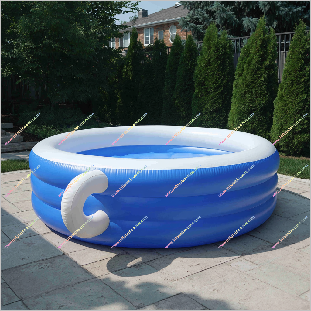Roomy Inflatable Teacup Pool Splash Paradise Family Swimming Pool Teacup Shaped Inflatable Pool