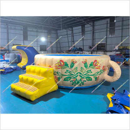 Whimsical Inflatable Teacup Pool Water Activities Near Me Tea Cup Pool Inflatable Best Indoor Play Area