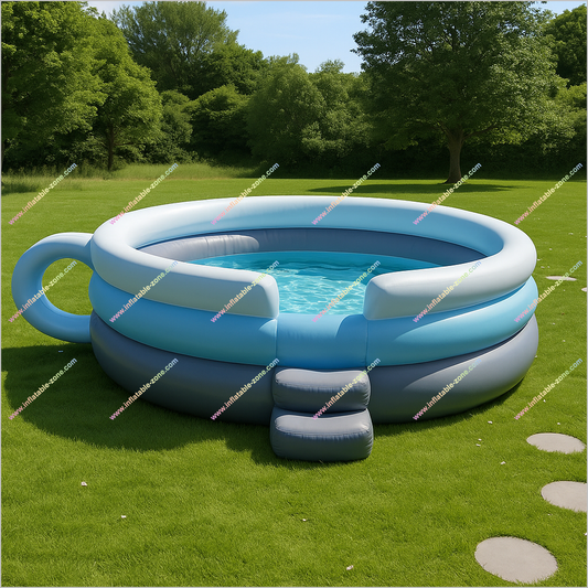 Park Lawn Inflatable Teacup Pool Water Leisure Fun And Entertainment Tea Cup Shaped Inflatable Pool
