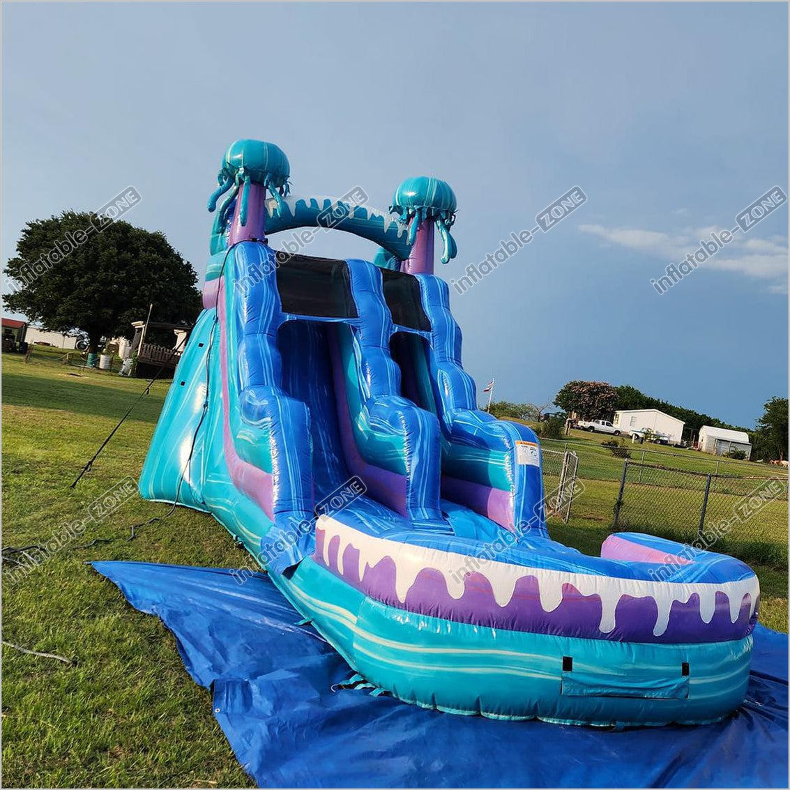 Inflatable Water Outdoor Slides Swimming Action Air Water Pool - Inflatable-Zone