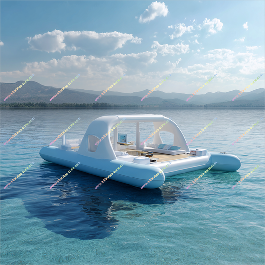 Inflatable Yacht Float Park With Water Play Near Me Inflatable Yacht Lake Floats For Family Leisure