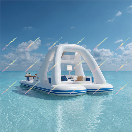 Water Playing Inflatable Yacht Lake Floats Inflatable Leisure Water Platform For Sea Lake