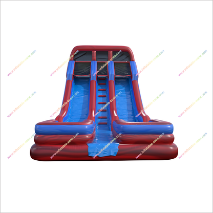Inflatable Large Water Slide Playground Equipment Near Me Splash Water Park Dual Lane Water Slide Rental - Inflatable-Zone