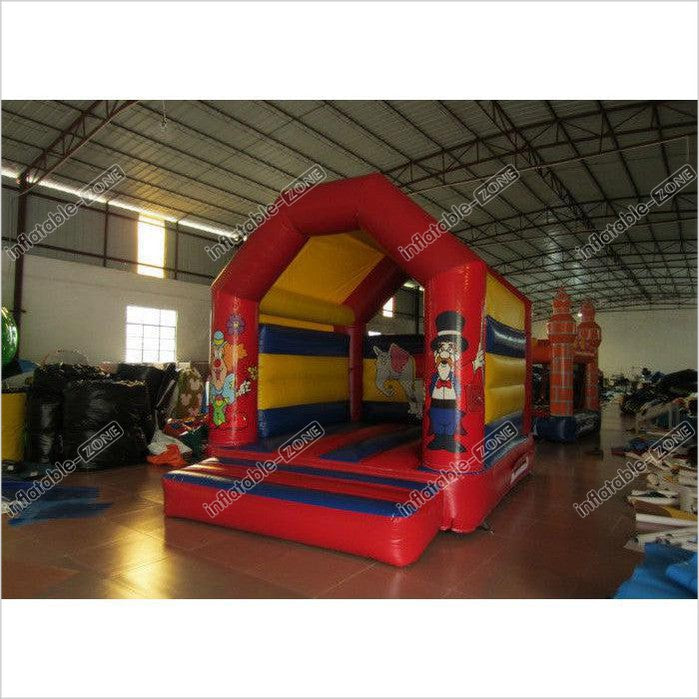 Clown Circus Themed Inflatable Bouncer Elephant Inflatable Bouncer Jumping Square Inflatable Clown Bouncer