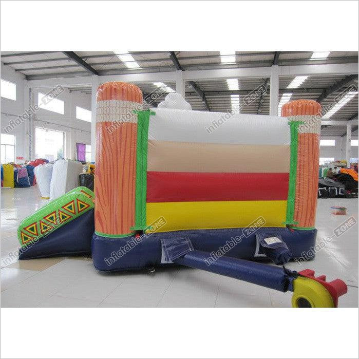 Inflatable India Mini Bouncer Combo Multi Play Classic Inflatable Mini Jumping House With Small Slide Kids Bouncy House