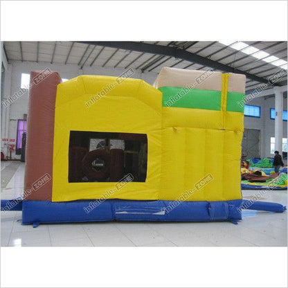 Classic Inflatable Pirate Themed Combo PVC Standard Size Inflatable Pirate Bouncy With Slide For Kids Under 15