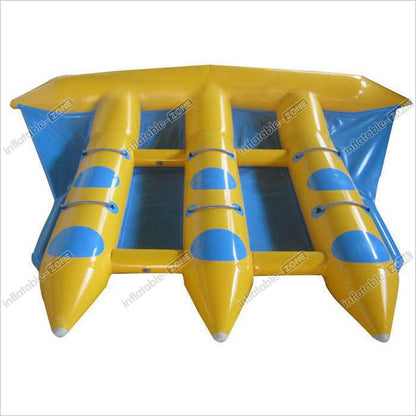 Funny Sea Beach Inflatable Flying Fish , Outdoor Entertainment Inflatable Banana Boat
