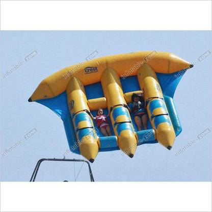 Funny Sea Beach Inflatable Flying Fish , Outdoor Entertainment Inflatable Banana Boat