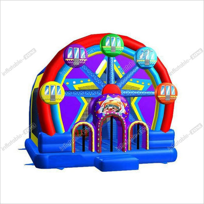 Commercial Inflatable Bouncer House Combo 0.55MM PVC Ferris Wheel