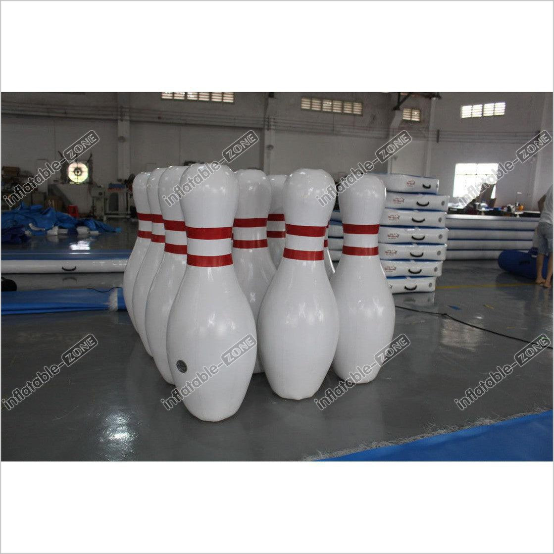 Interactive Outdoor Big Sealed Inflatable Bowling Game