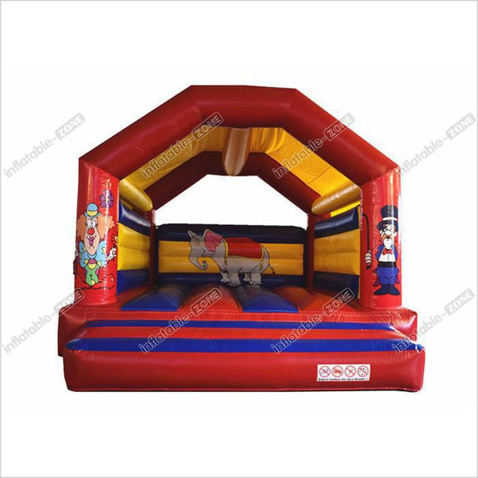 Clown Circus Themed Inflatable Bouncer Elephant Inflatable Bouncer Jumping Square Inflatable Clown Bouncer