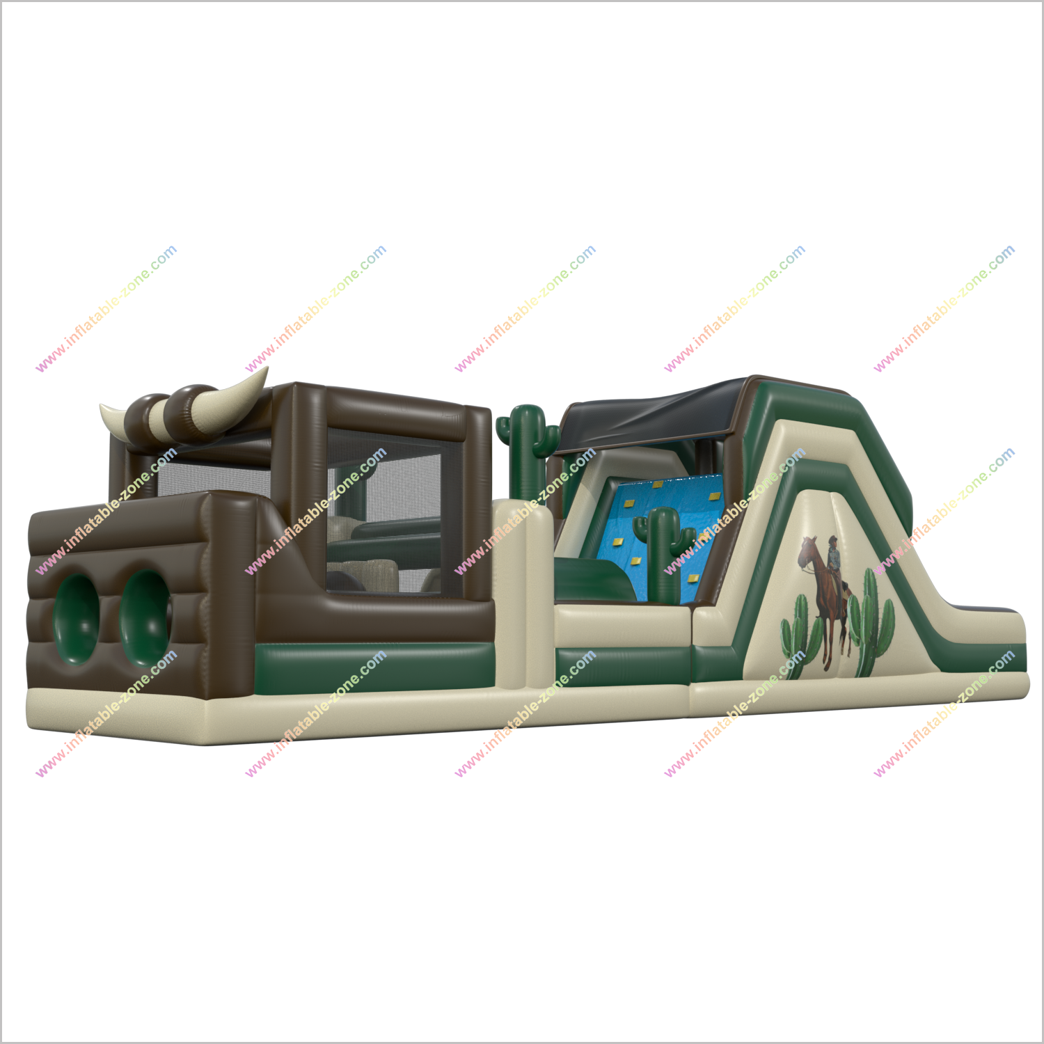 Inflatable Obstacle Course Rental Party Time Assault Course Game Challenge Bounce House Obstacle Course For Adults - Inflatable-Zone