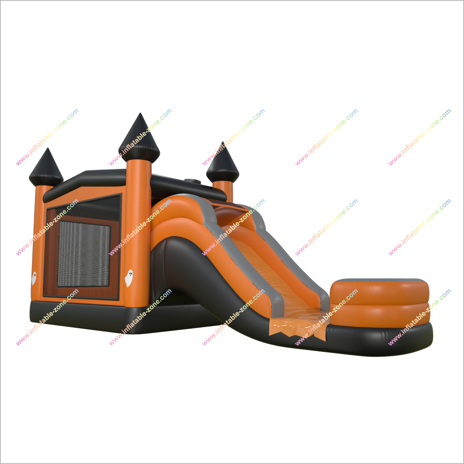 Pumpkin Happy Halloween Inflatable Bounce House With Water Slide Buying A Jumping Castle Inflatable Water Slide Into Pool - Inflatable-Zone