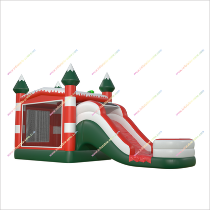 Merry Christmas Gift Inflatable Bounce House With Water Slide Combo Park Playground Equipment Bouncy Castle Slide Pool - Inflatable-Zone
