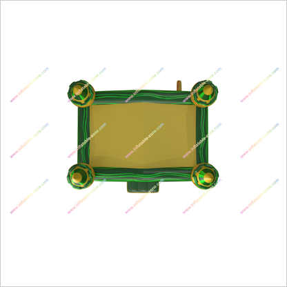 Jungle Castle Inflatable Bouncing House Marble Yellow And Green Inflatable Jumper Party Equipment Rental - Inflatable-Zone