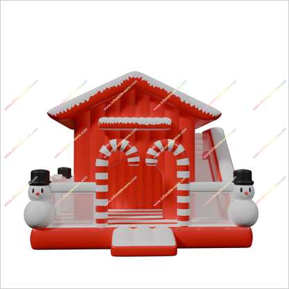 Candy Land Game Inflatable Bouncy Castle And Slide Big Combo Snowman Christmas Decorations Jumpy House Slide - Inflatable-Zone