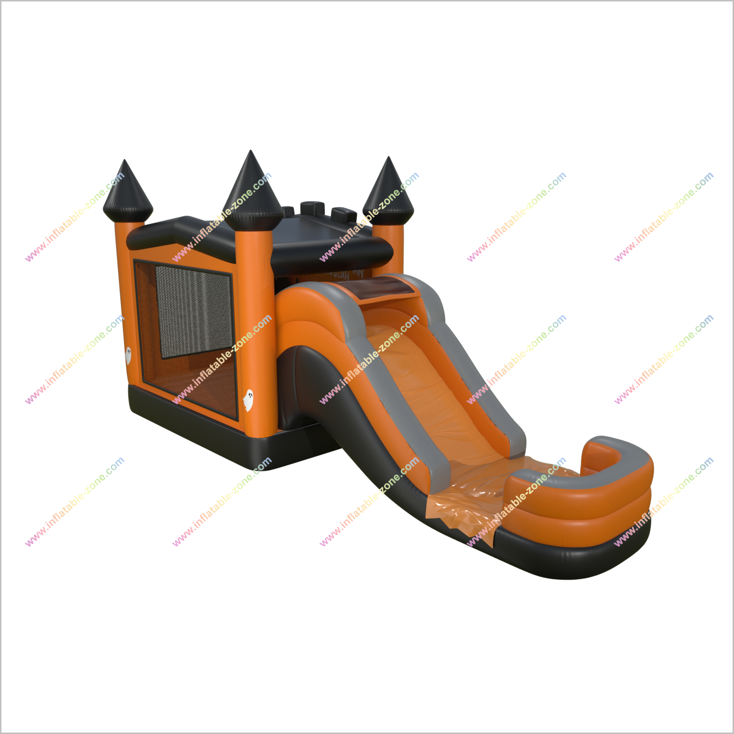 Pumpkin Happy Halloween Inflatable Bounce House With Water Slide Buying A Jumping Castle Inflatable Water Slide Into Pool - Inflatable-Zone