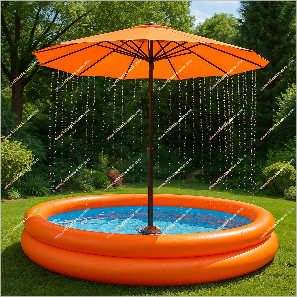Family Garden Umbrella Inflatable Pool Relax And Recharge Inflatable Umbrella Pool Entertainment Outside