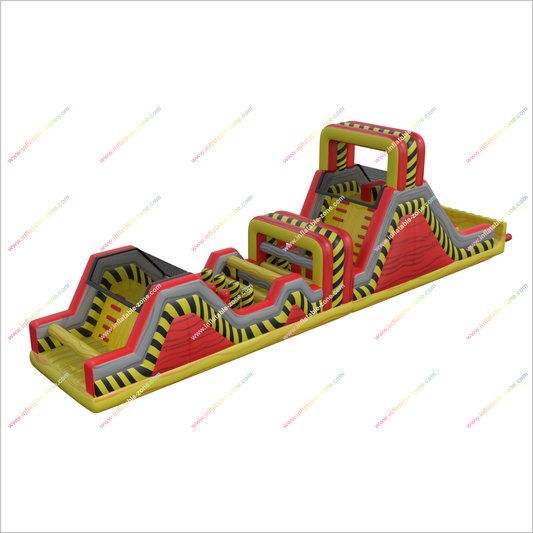 Toxic Games Inflatable Assault Courses Slide Climb Inflatable Ninja Warrior Outdoor Obstacle Course For Adults