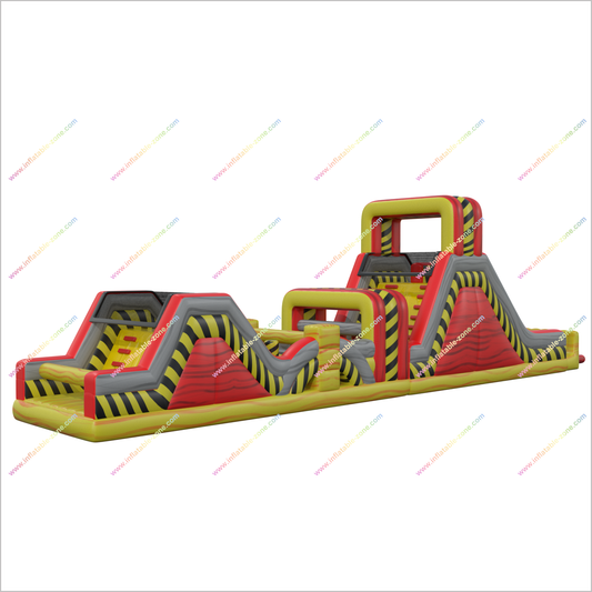 Toxic Area Hiring Inflatable Obstacle Courses Outdoor Soft Playground Adult Bounce House Obstacle Course